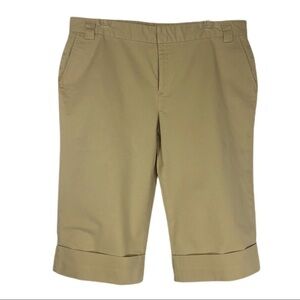 Weatherproof Garment Company Light Camel Khaki Poplin Capris